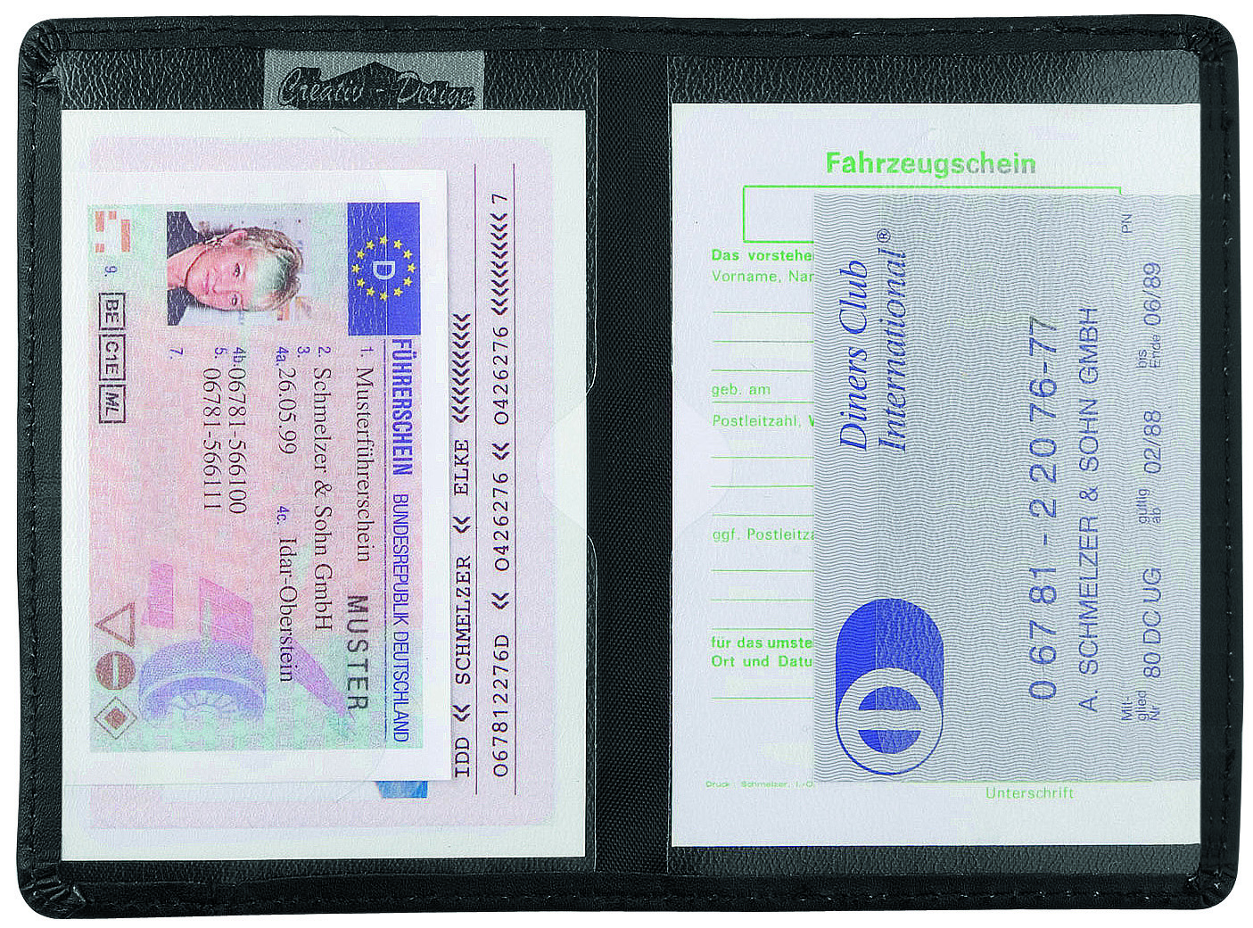 CreativDesign Ausweistasche "Clear" schwarz