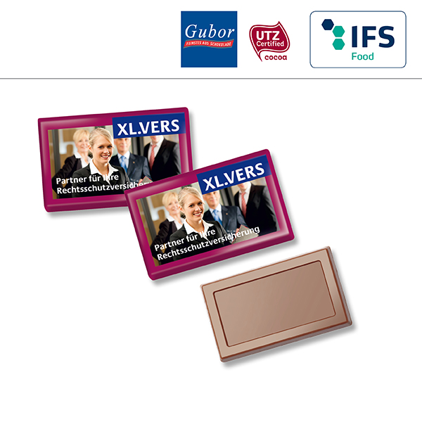 MIDI-Schokoladen-Täfelchen im Flowpack