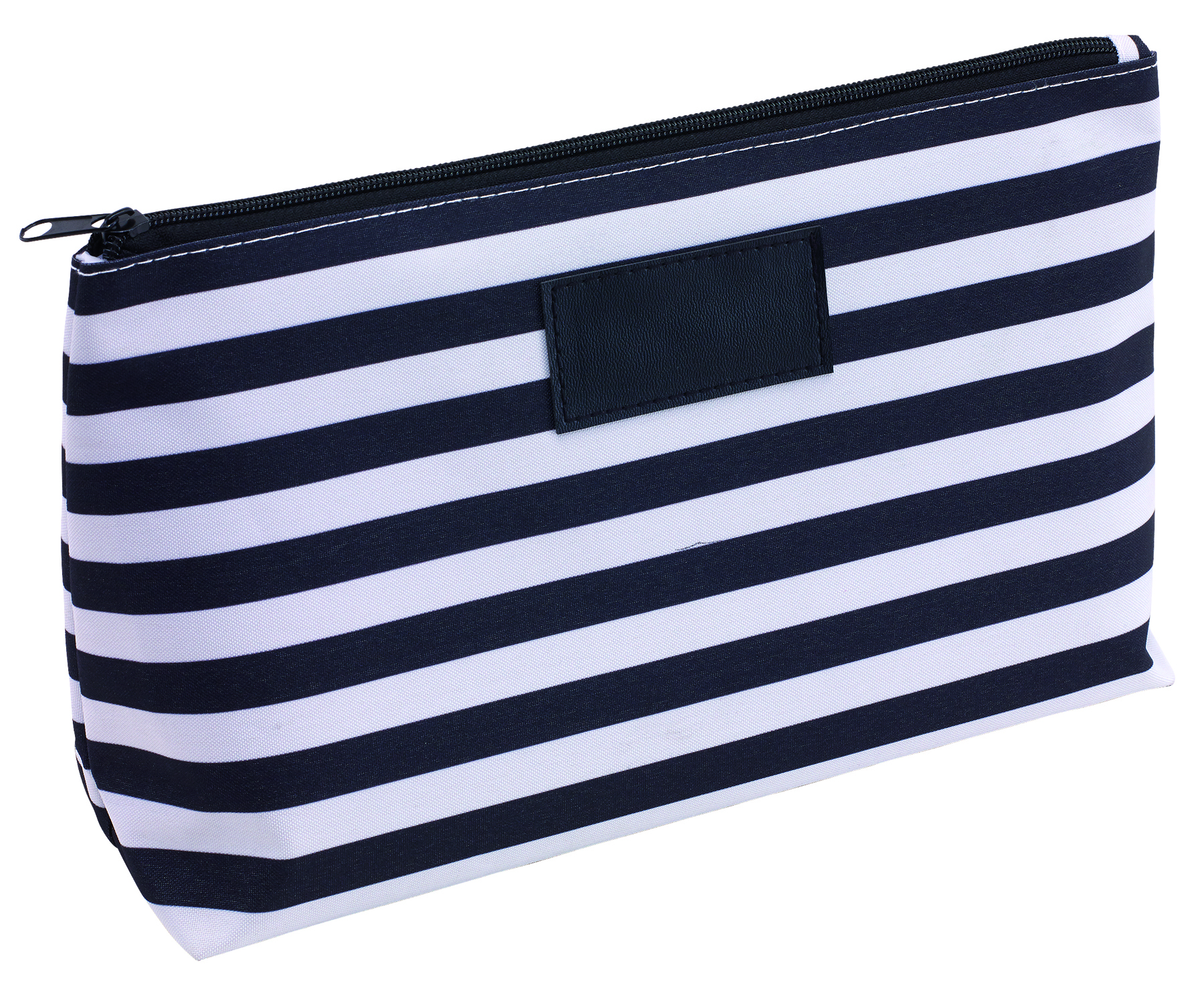 Kulturtasche "Stripy"300D, pink/creme