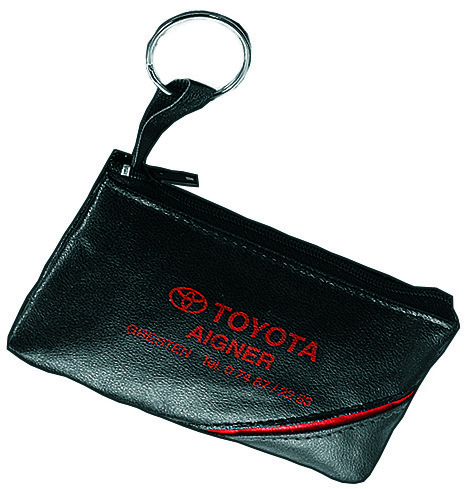 CreativDesign Schlüsseltasche "CD" schwarz/gelb