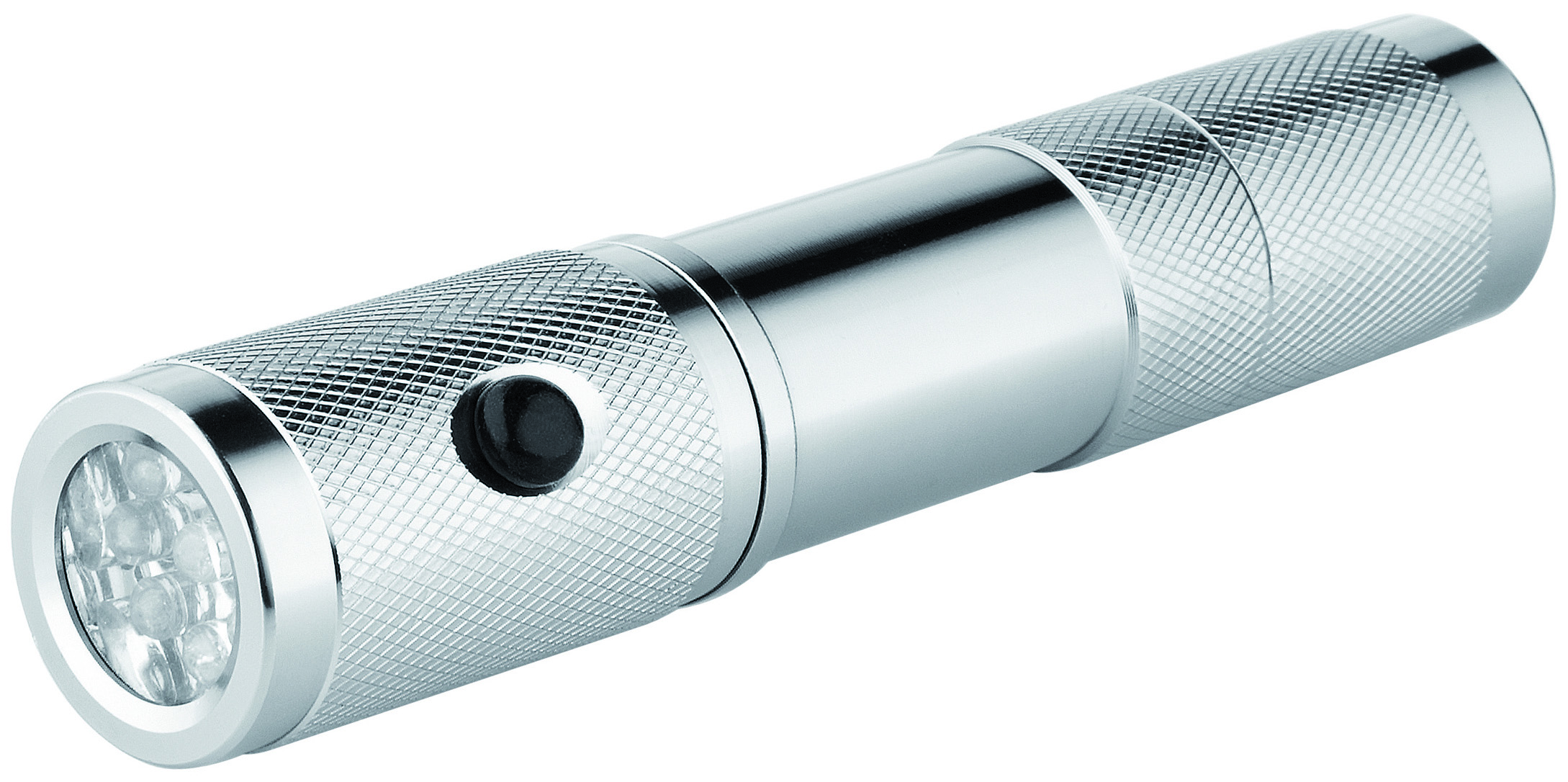 Metmaxx® LED MegaBeam Sicherheitslampe "PocketSecurity" silber