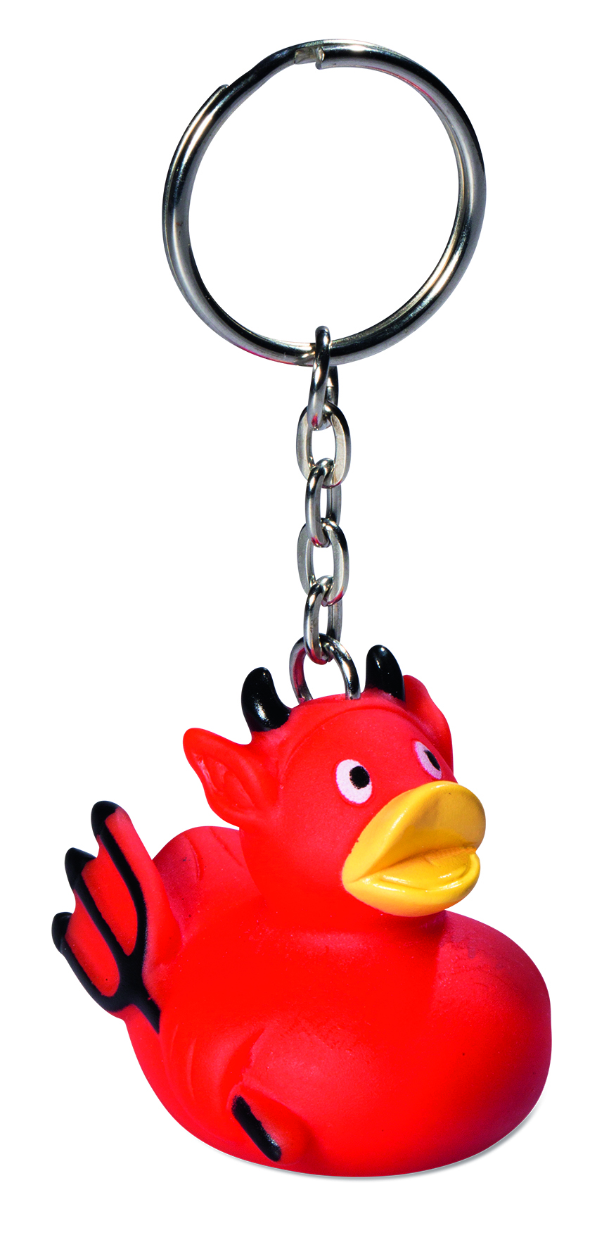 Schlüsselanhänger Quietsche-Ente Teufel