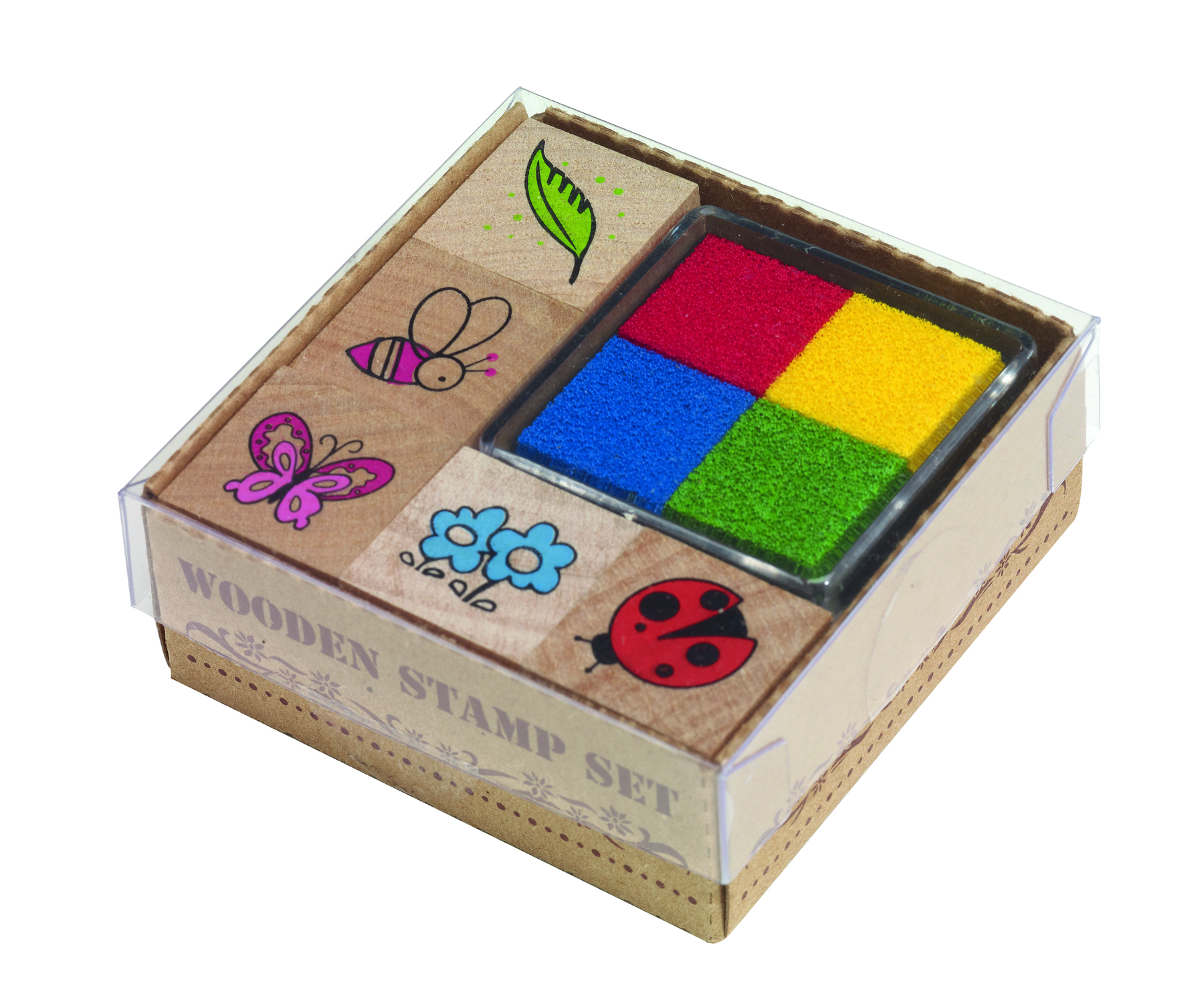 Holz-Stempel Set "Fancy"