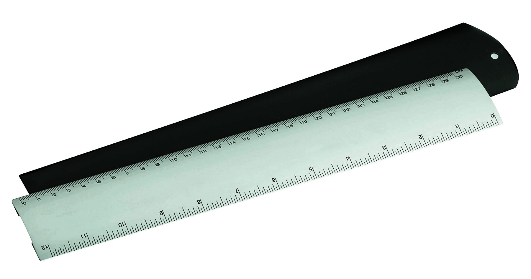 Aluminium-Lineal"Geometry",30 cm, silber