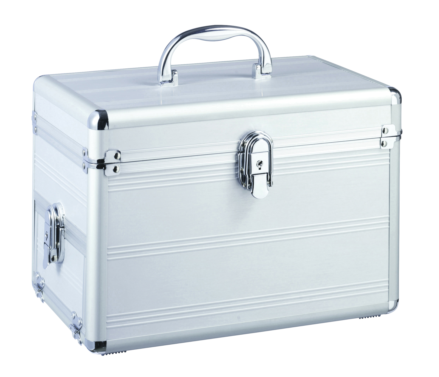 Kosmetikkoffer,Aluminium m.Schmuckfach