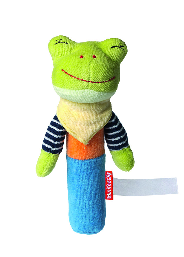 Greifling Frosch mit Quietschfunktion