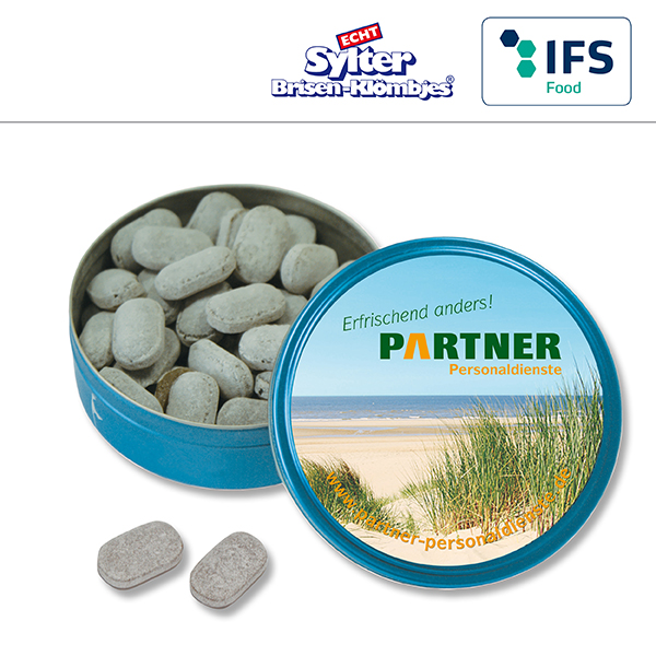 Echt Sylter Brisen Klömbjes-Dose Sanddornbonbons