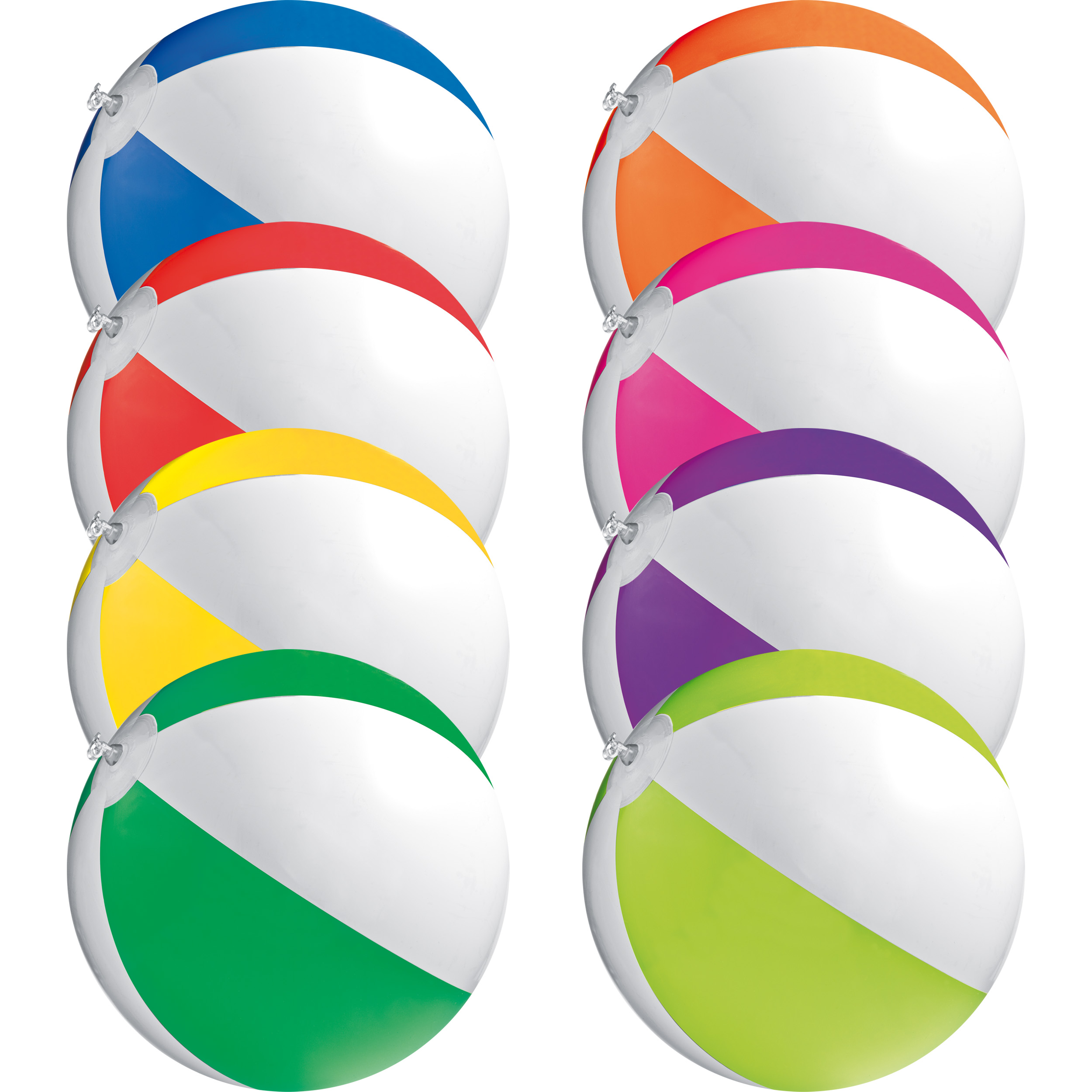 Strandball aus PVC mit einer Segmentlänge von 40 cm