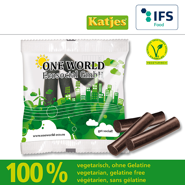 Katjes Back to the Roots in kompostierbarem Werbetütchen