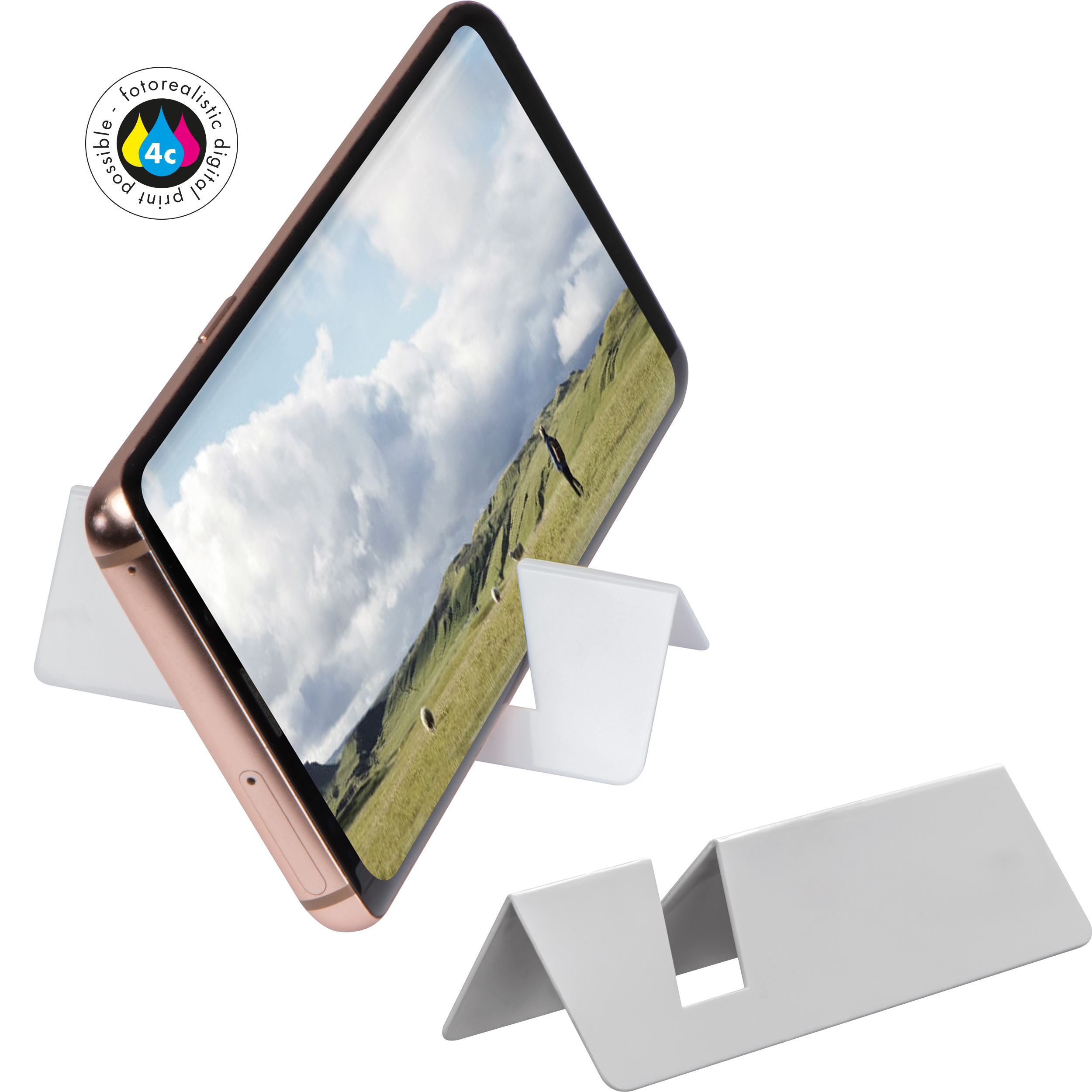 Visitenkarte mit Handyhalter