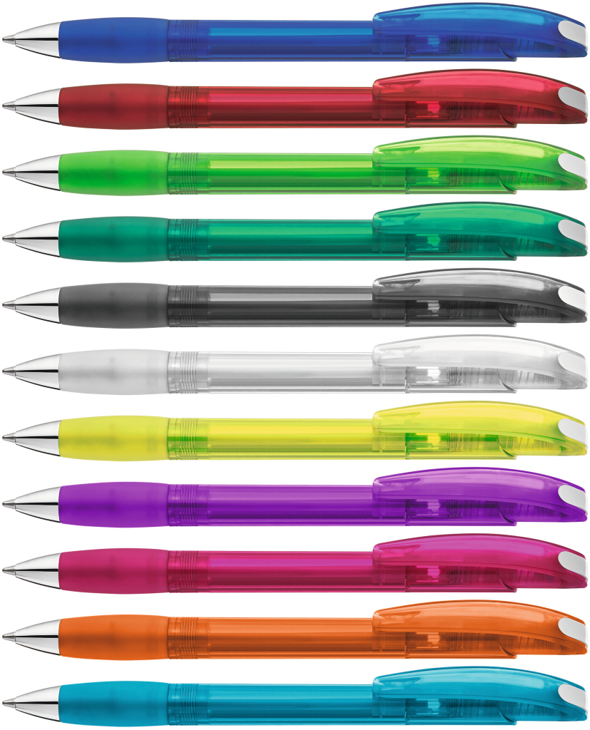 MEMORY transparent SI Druckkugelschreiber