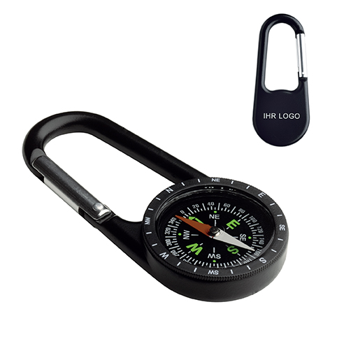 Kompass mit Karabiner REFLECTS-TRACTOR XL