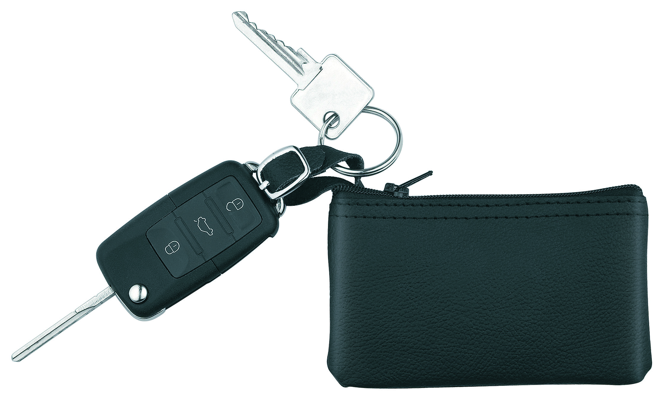 thanxx® Schlüsseltasche "ModernKey" schwarz