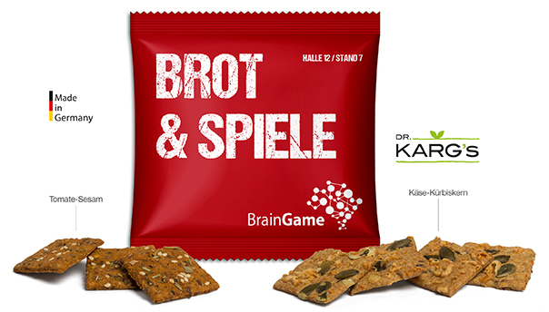 Vollkorn Snack im Werbetütchen