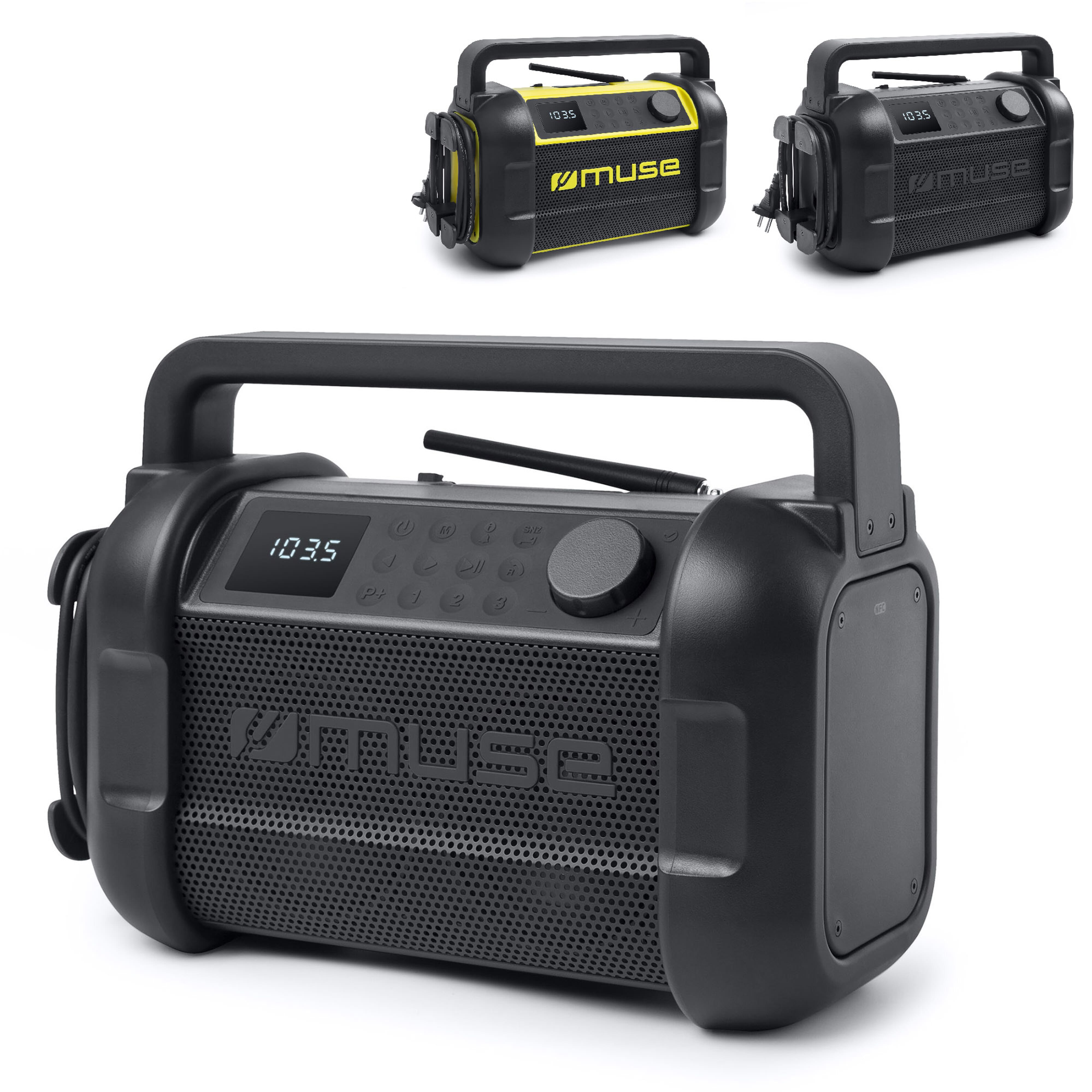 M-928 | Muse arbeitsradio mit bluetooth 20W mit FM-Radio