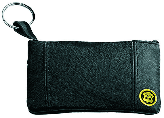 Schlüsseltasche "Form"  blau/schwarz