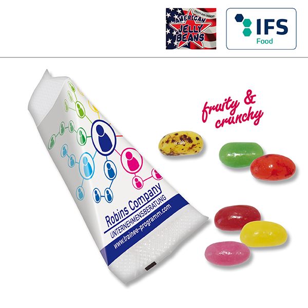 American Jelly Beans in kompostierbarem Werbetütchen