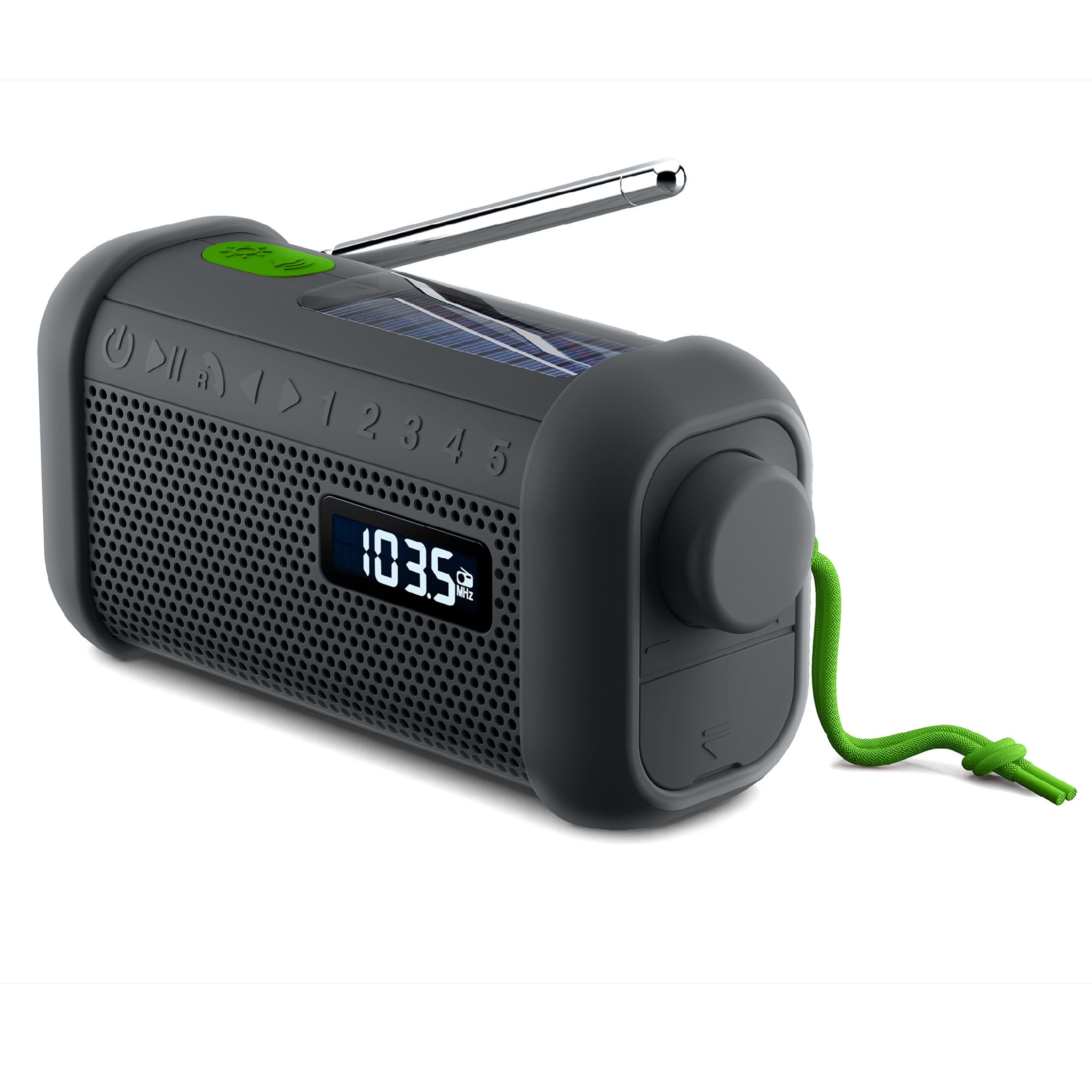 MH-08 | Muse Radio, Bluetooth-Lautsprecher mit Solar- und Öffnungsmechanismen