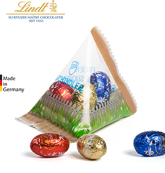 Lindt Lindor Schokoeier im Tetraeder