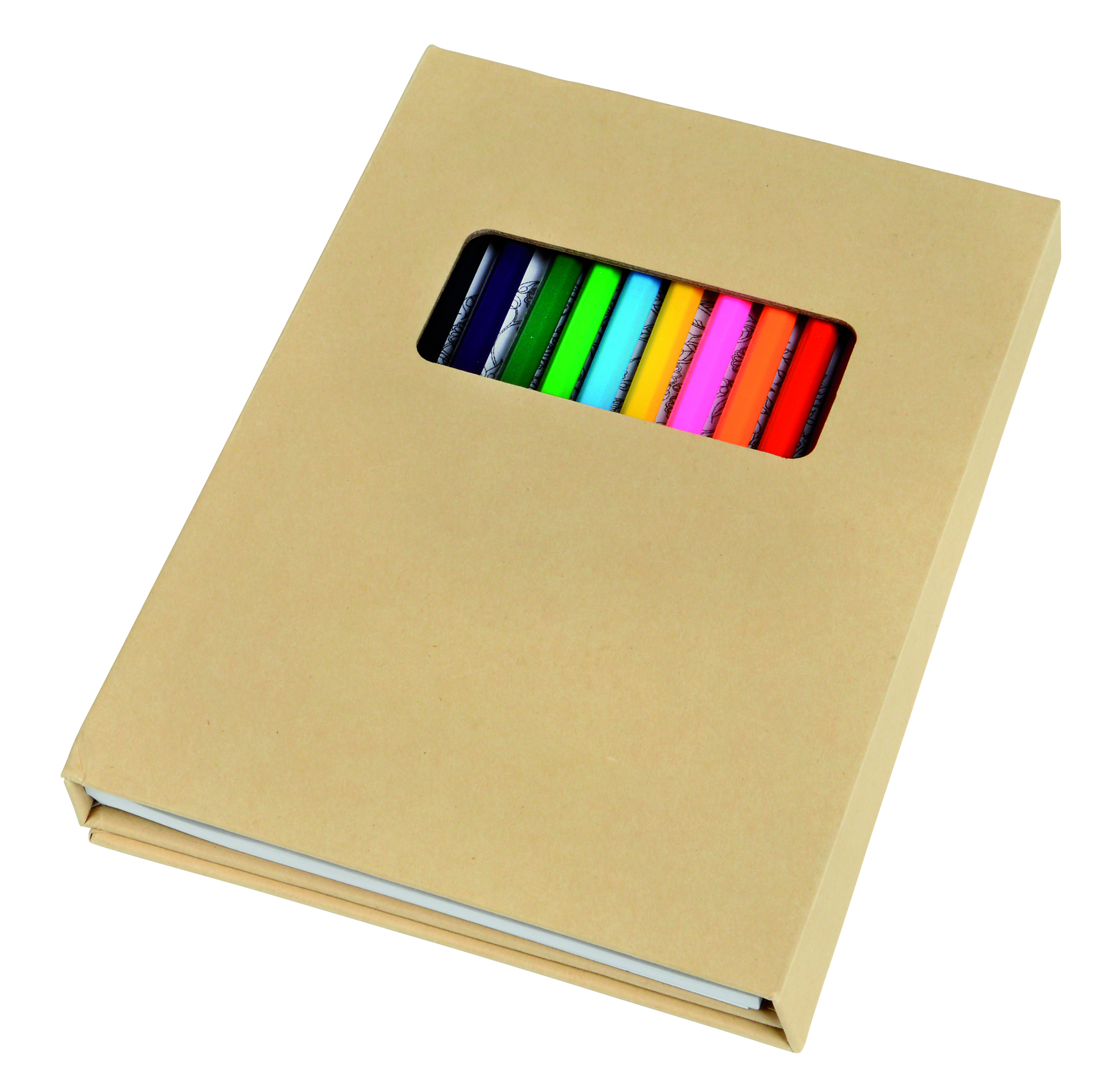 Malset m. 12 Stiften  "colourful book"