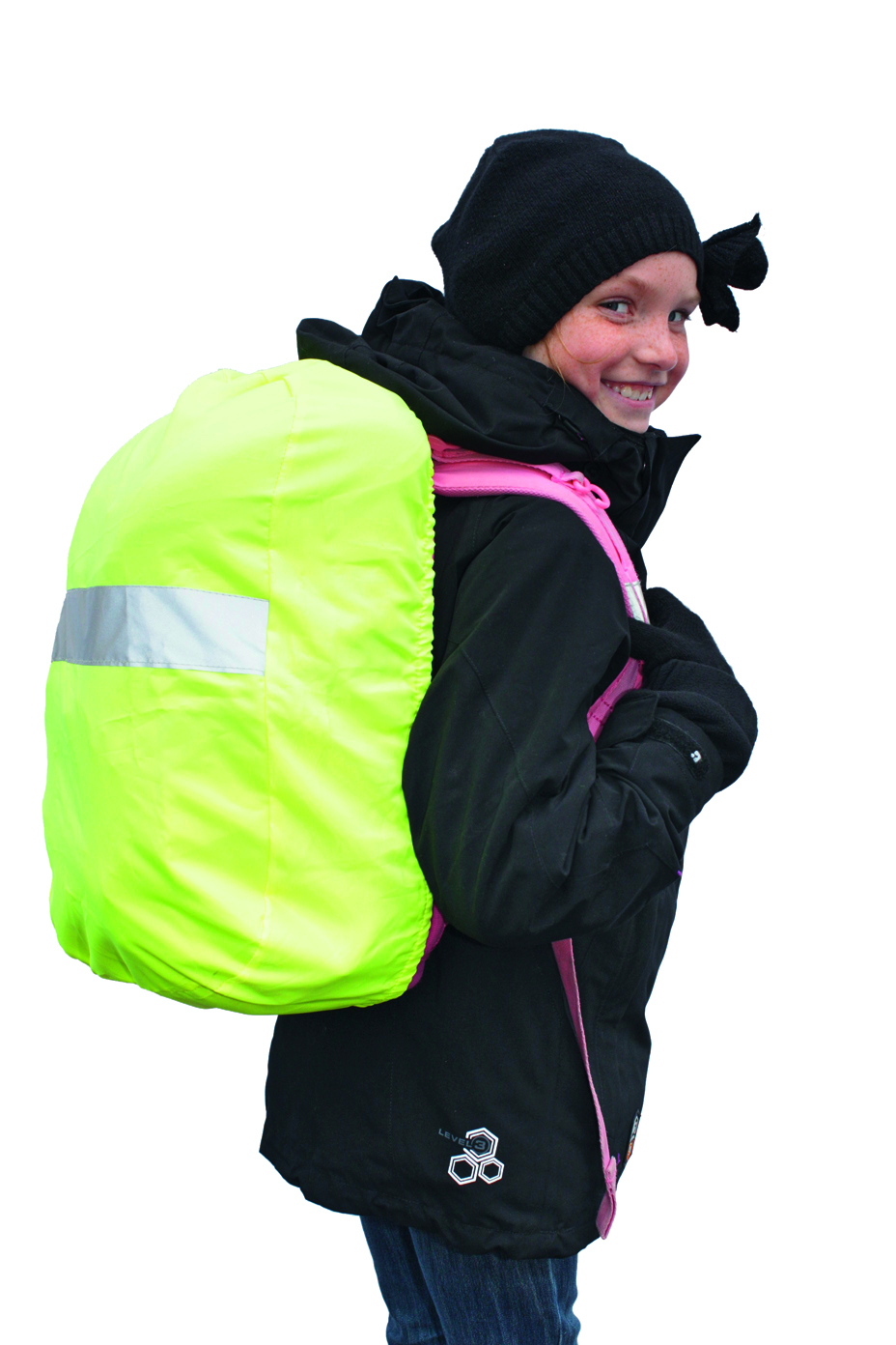 Reflektierender Regenschutz für Rucksäcke und Schultaschen