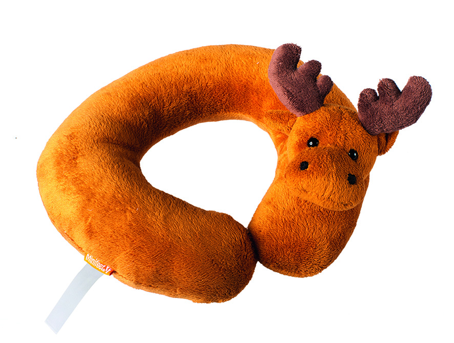 Plüsch Nackenkissen Elch für Kinder