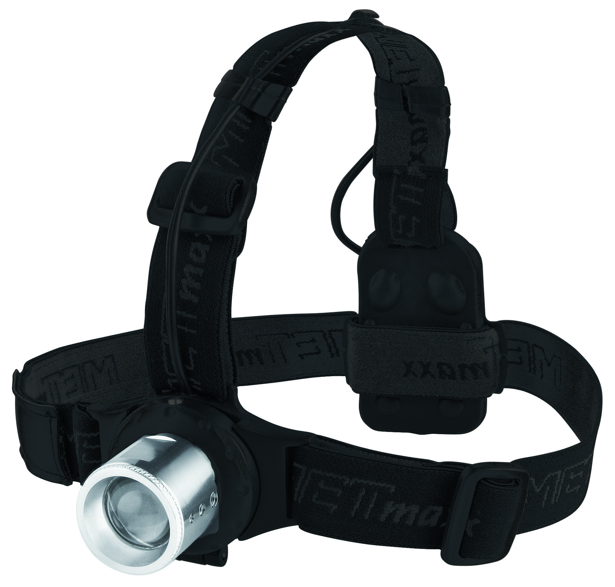 Metmaxx® LED MegaBeam Kopflampe "SecurityPro3Watt" silber/schwarz