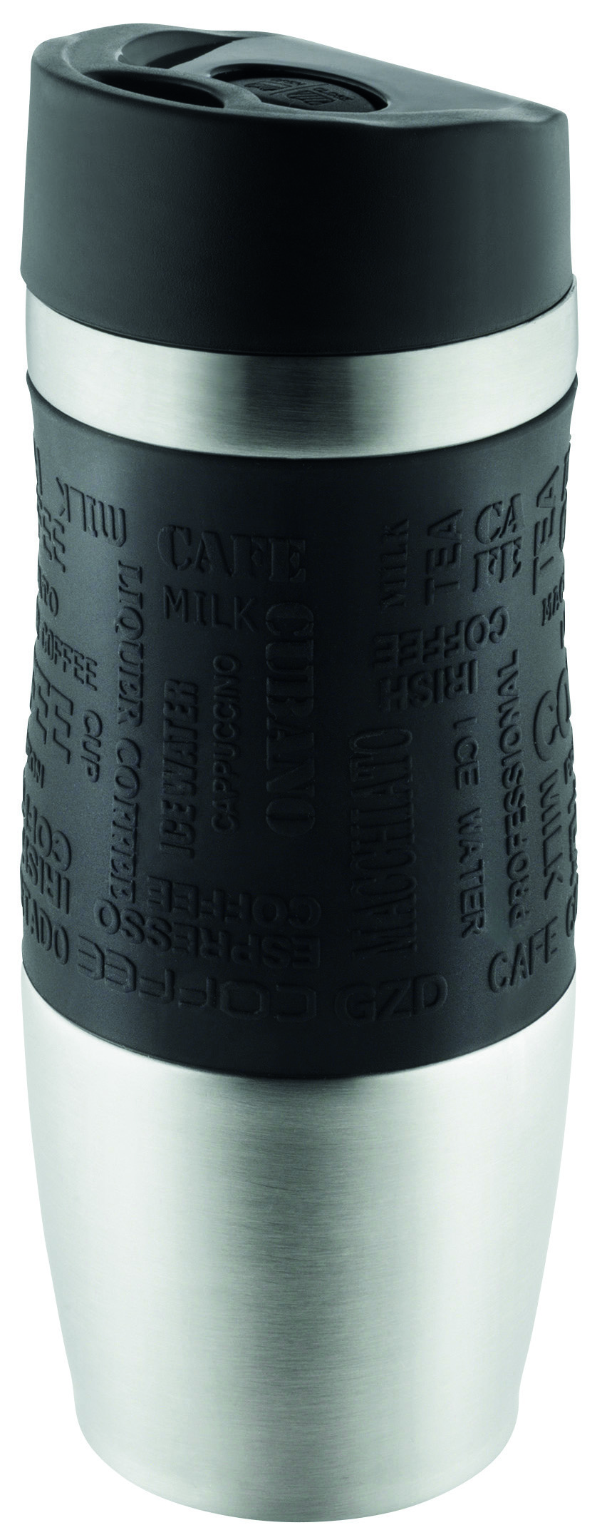 Metmaxx® Vakuumbecher "CremaEleganza" schwarz/silber