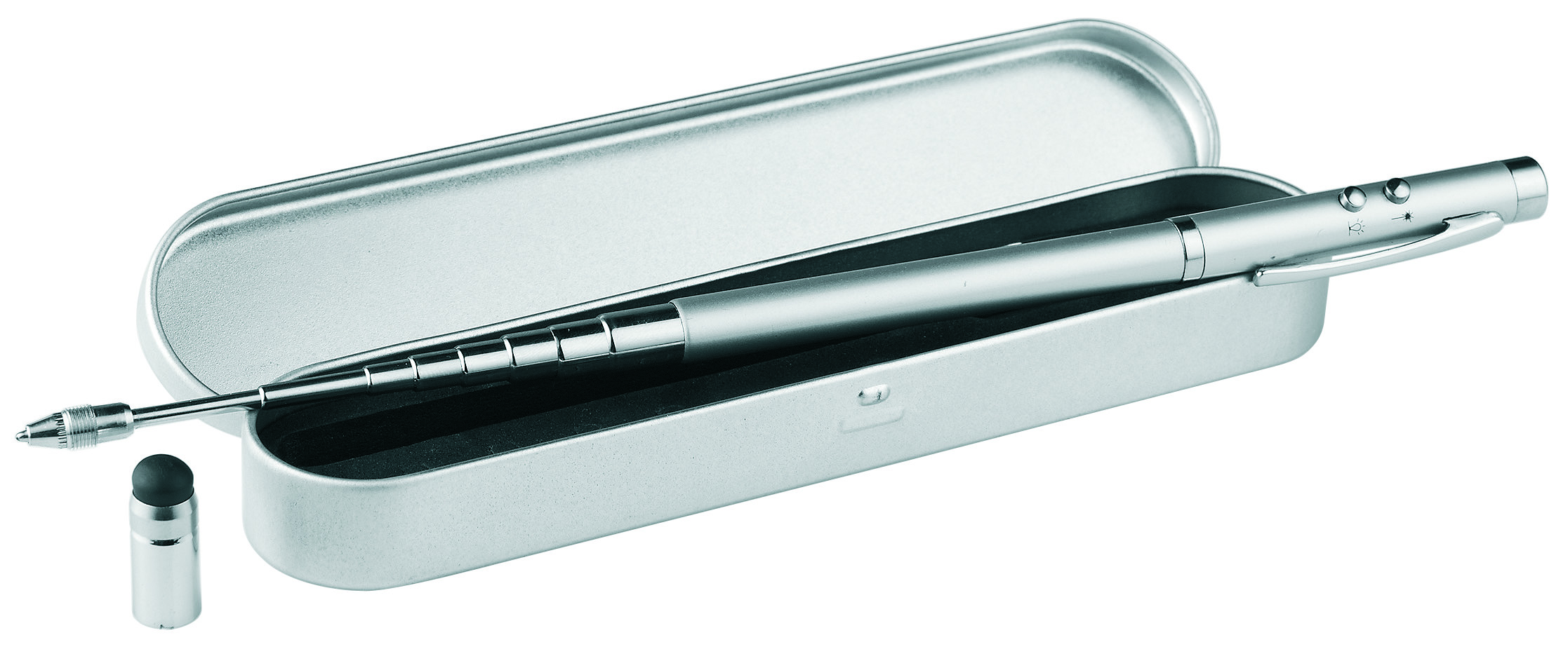 Metmaxx® Laserpointer "Multipresent" silber