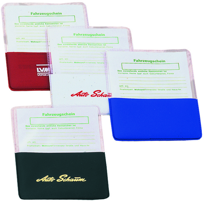 CreativDesign KFZ-Scheinhülle "Steck!" Normalfolie bordeaux