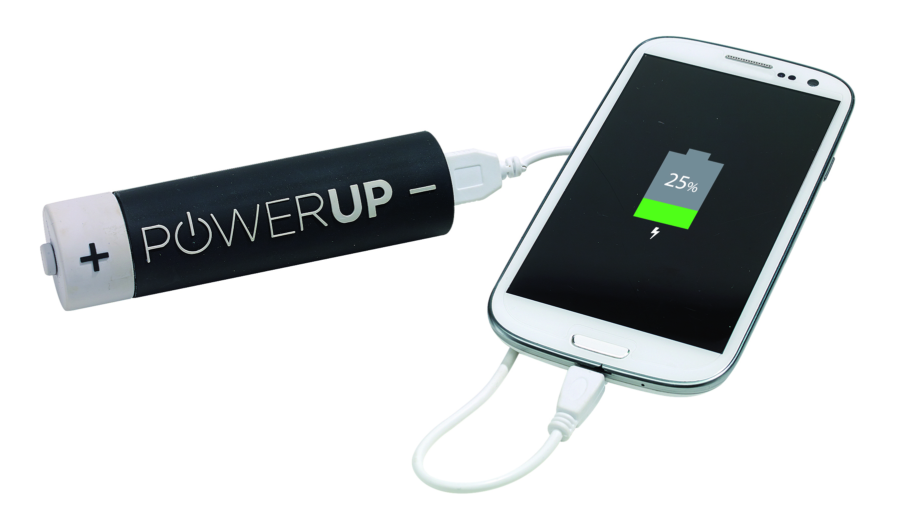 Powerbank POWER UP, grün/schwarz