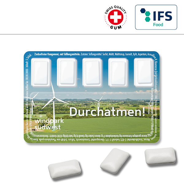 Smart Card mit Pfefferminzpastillen