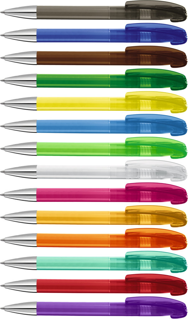 LOOK transparent SI Druckkugelschreiber