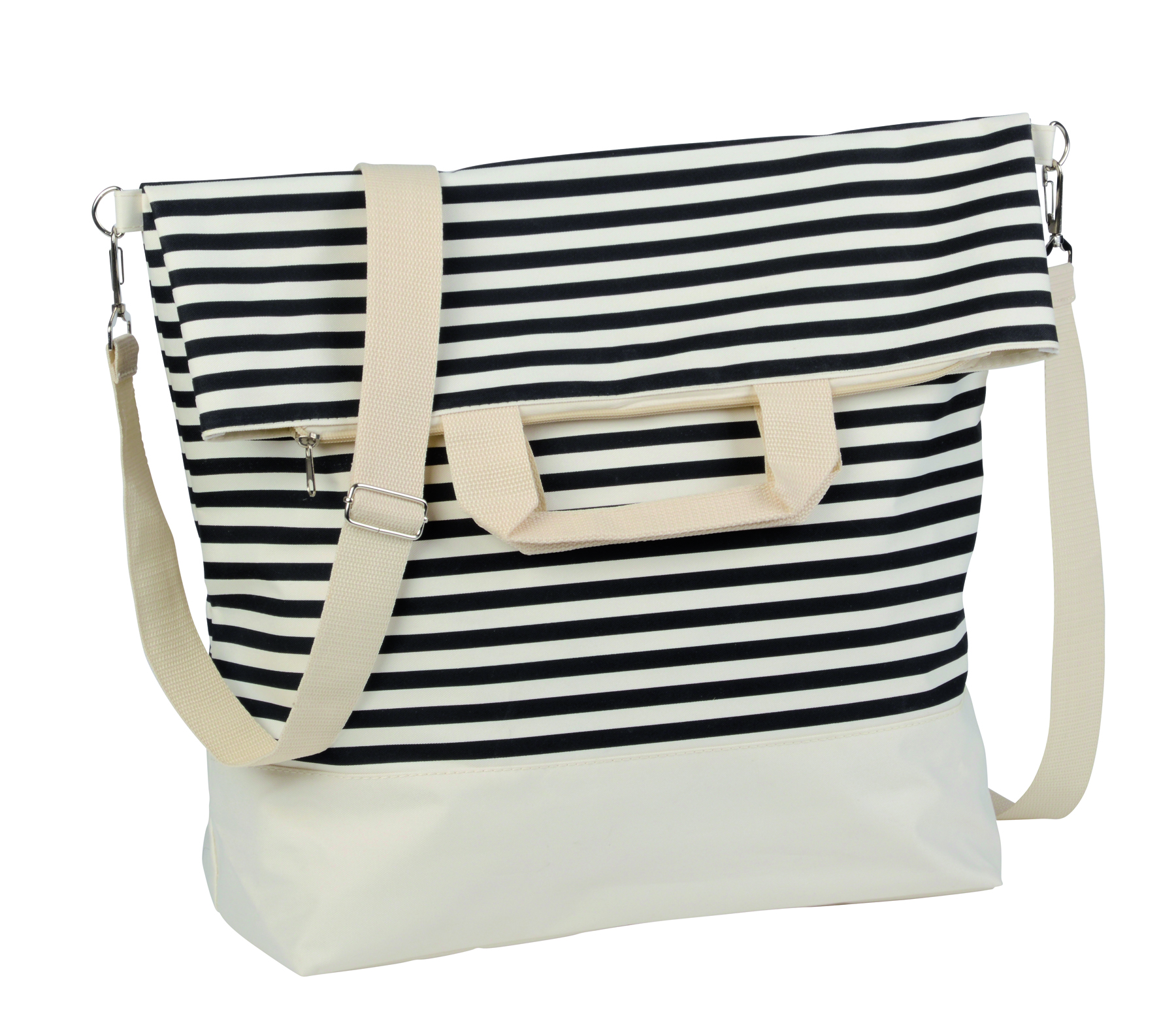 Strandtasche "Juist" 300D, beige/gelb