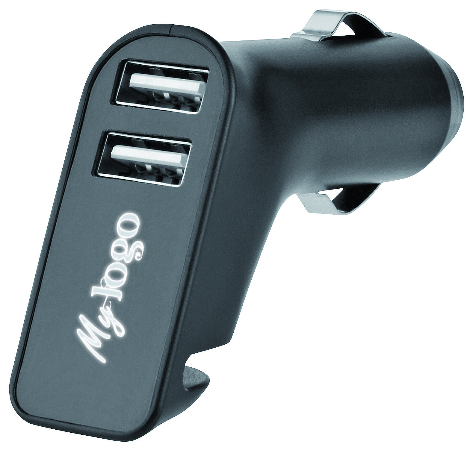 Metmaxx® USB-Autoadapter "Charge&DriveSecurityLogo" schwarz