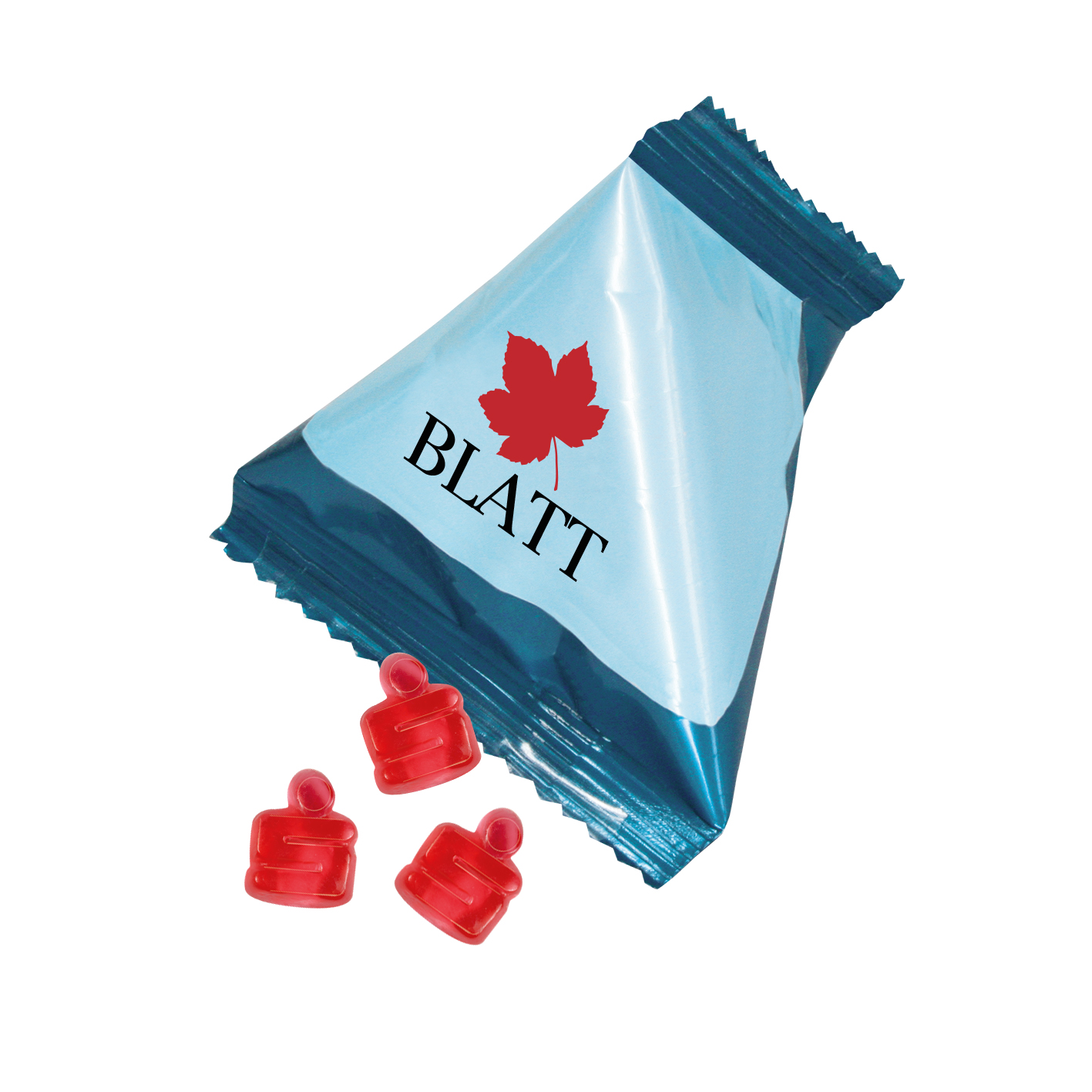 Fruchtgummi Tetraeder, "Smiley"