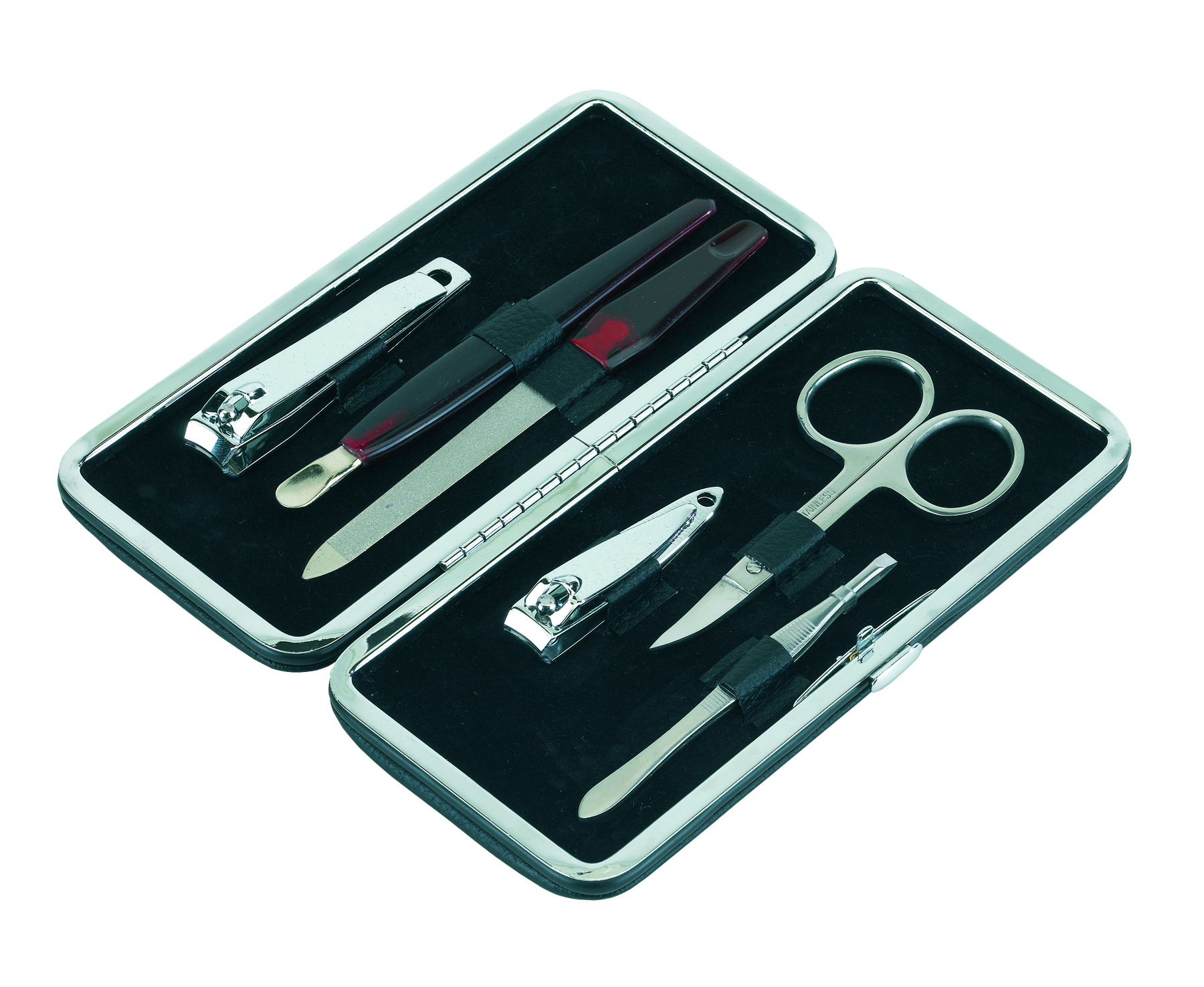 6-tlg.Manikürset/eck.PVC Etui"Amelie",sc