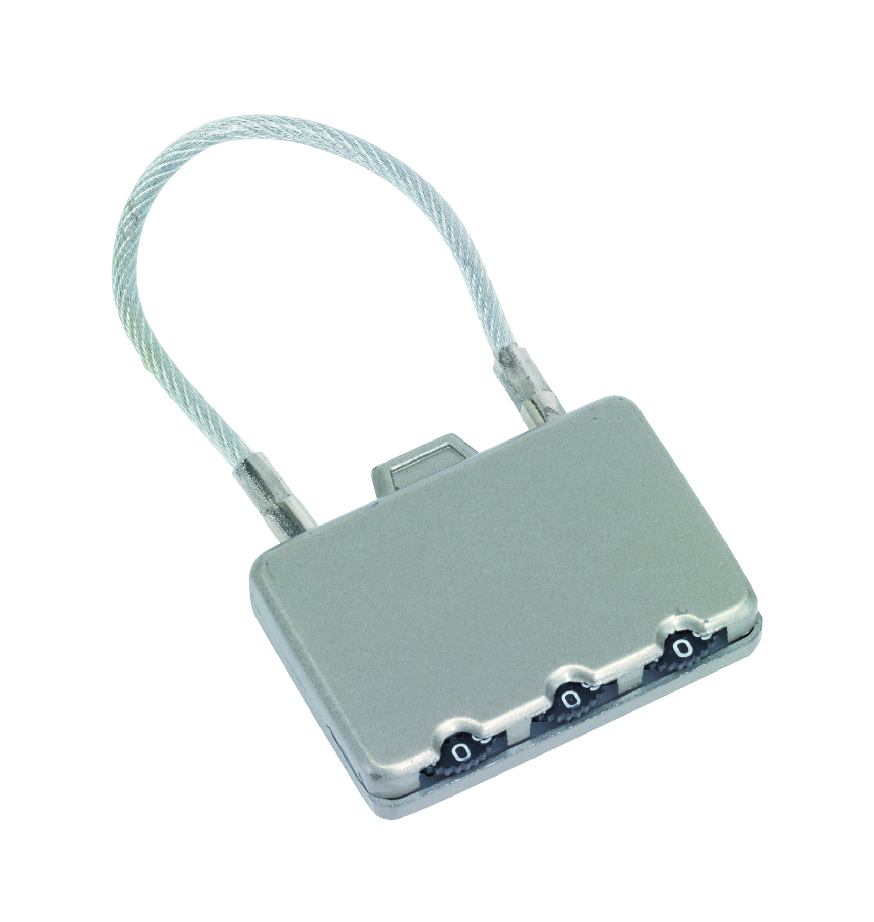 Zahlenschloss "Close",Metall,silber