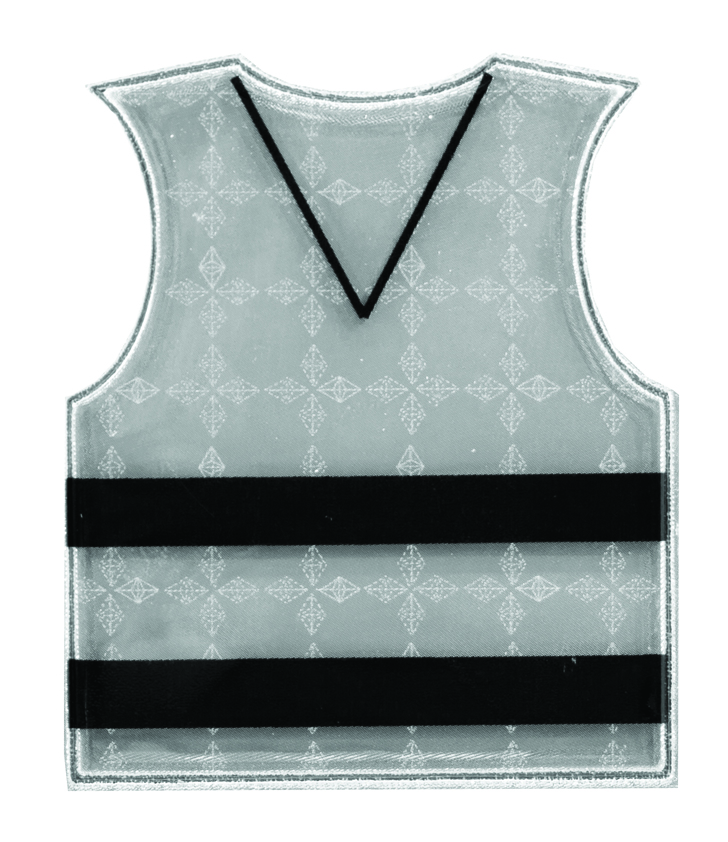 Weichplastiksticker Warnweste