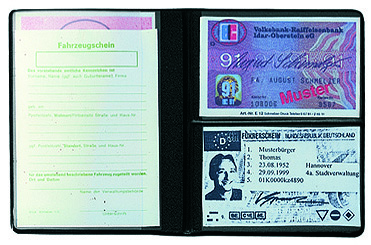 CreativDesign Ausweistasche "Euro" Normalfolie bordeaux