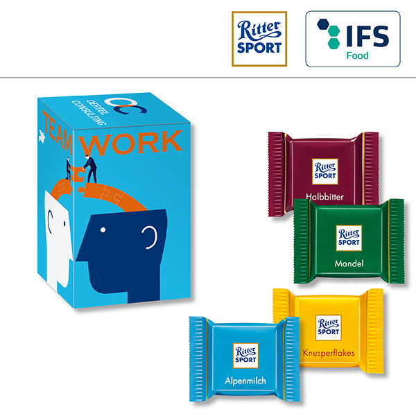 Mini Promo-Tower mit Ritter Sport QUADRETTIES