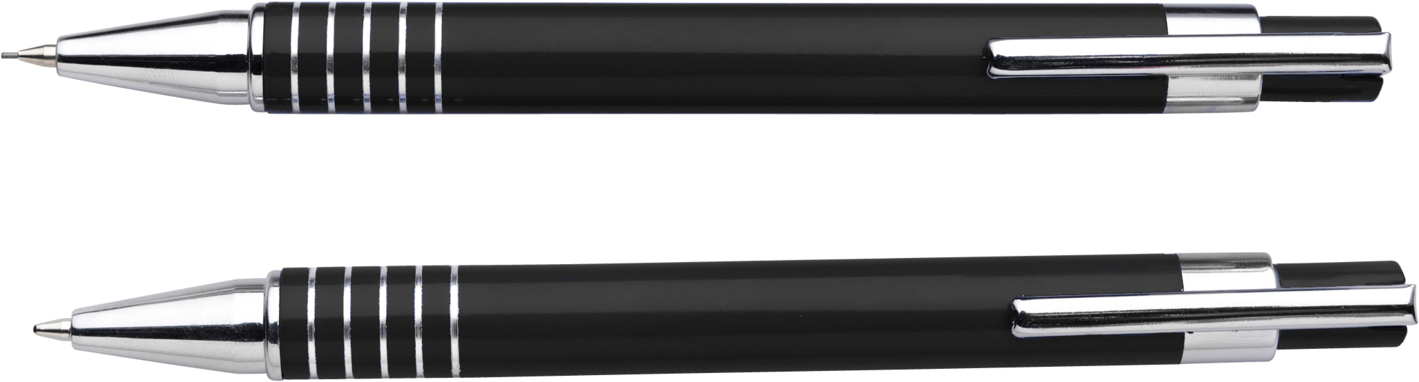 Schreibset aus Aluminium/Metall Yolanda