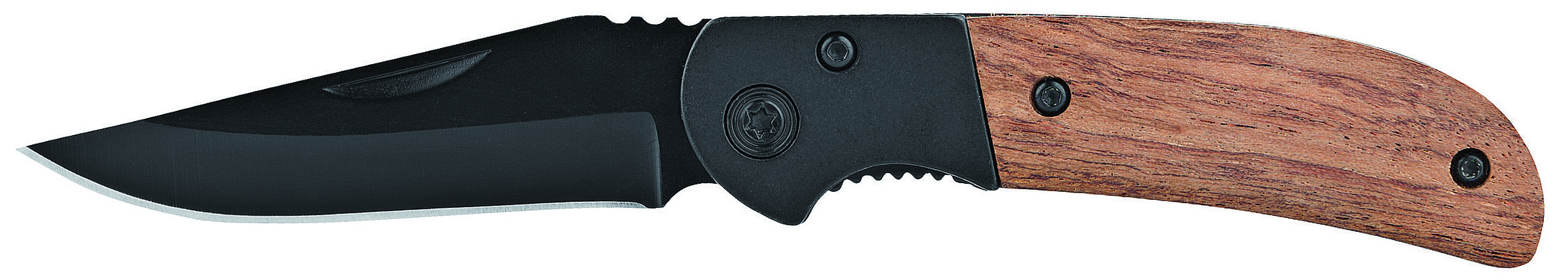 Metmaxx® Taschenmesser "Black&WoodCompakt" schwarz