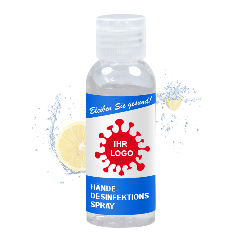 Desinfektionsgel 30ml für Unterwegs - Mit individuellem Label