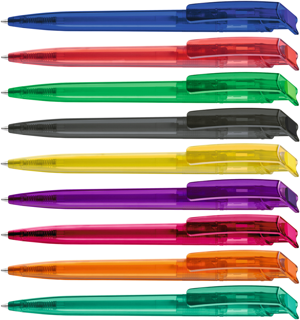 RECYCLED PET PEN transparent Druckkugelschreiber