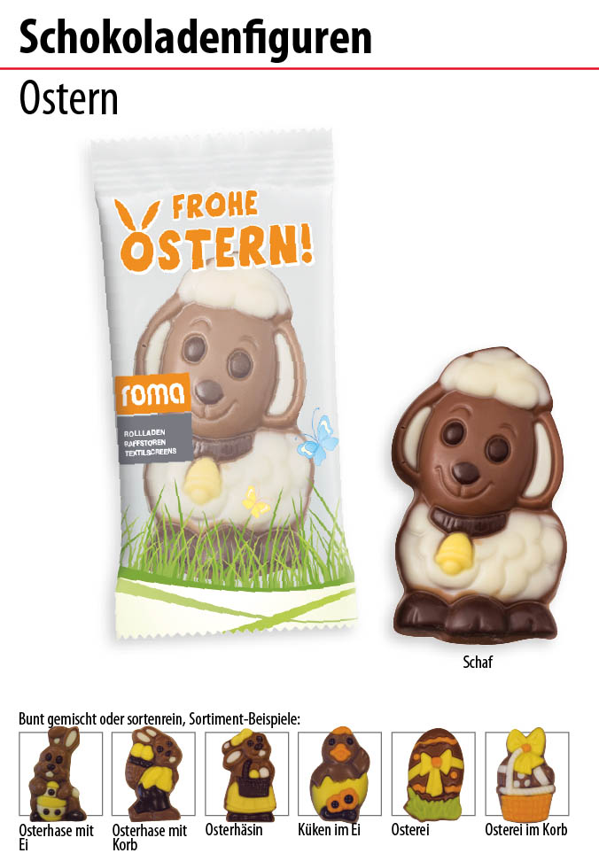 Schokoladenfiguren Ostern