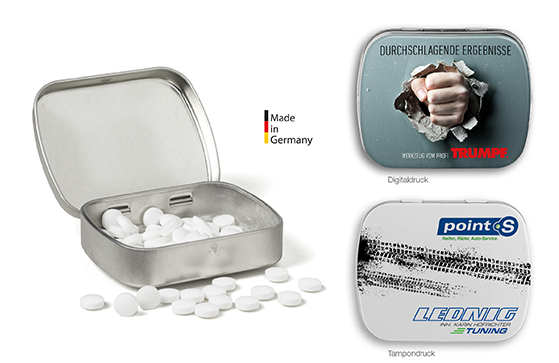 Mini Nostalgiedose mit Tampondruck