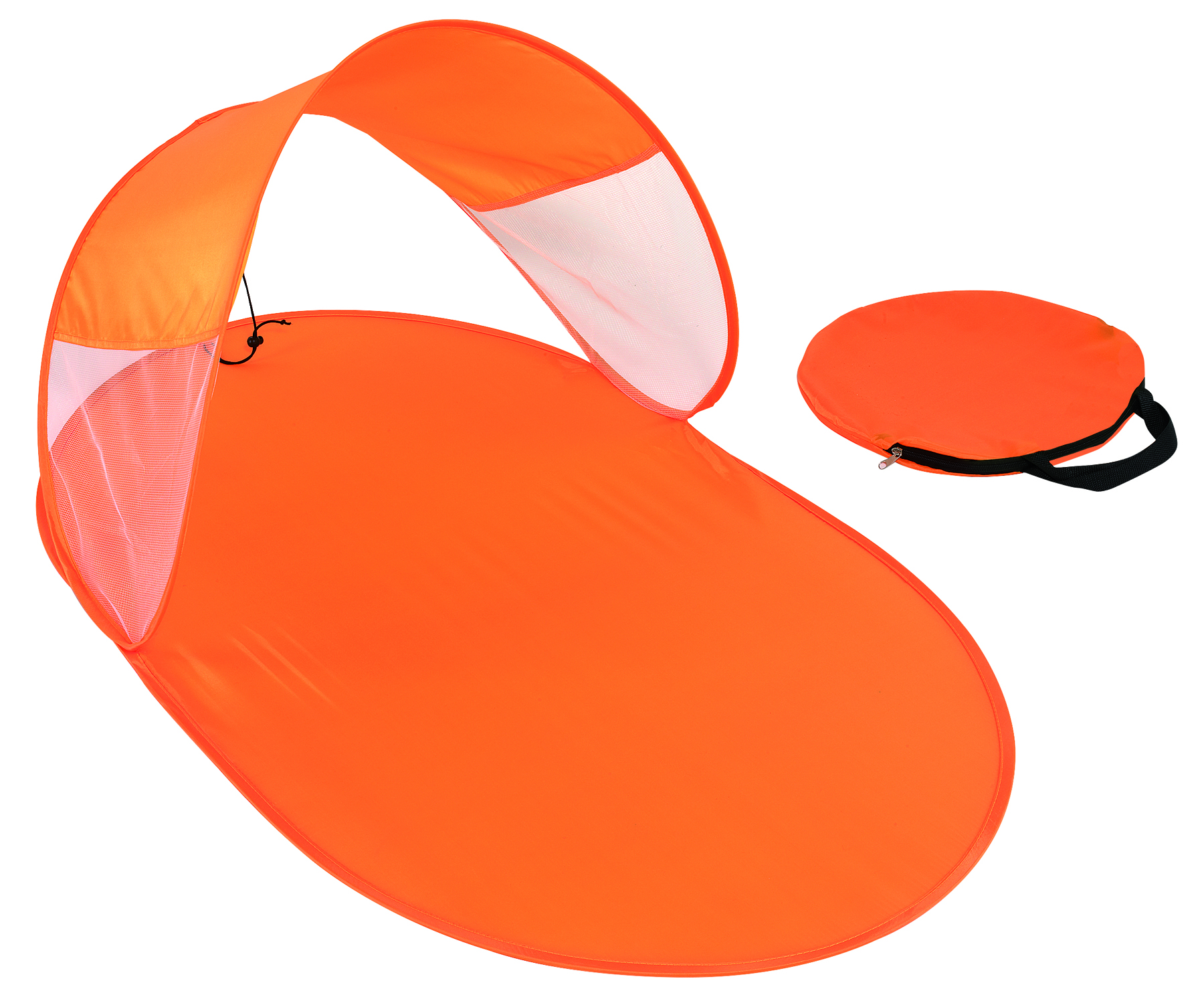 Pop up Strandmuschel "shield", orange