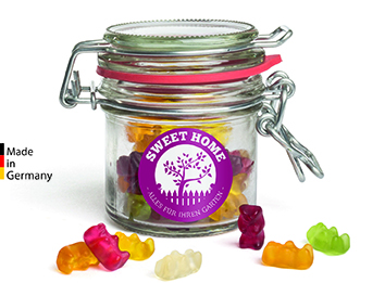 Nostalgie Glas mit Bügelverschluß