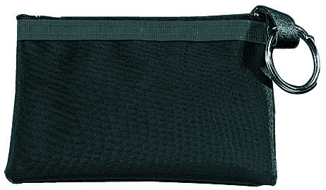 CreativDesign Schlüsseltasche "Nylon" schwarz/blau